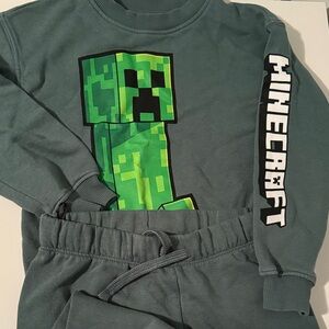 Minecraft Creeper Sweatshirt and Pants Set